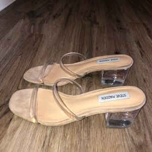 Steve Madden Issy heel sandal clear